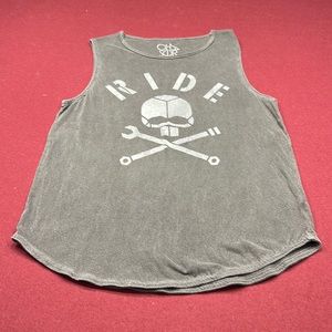 Black tank top